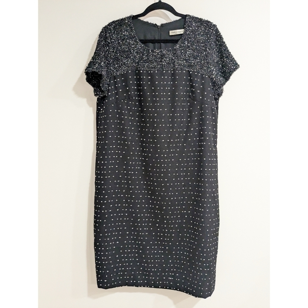 Marina Rinaldi Mixed Media Shift Dress